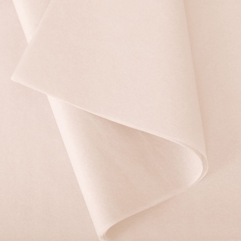 5 feuilles de papier de soie - rose pâle