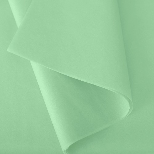 24 feuilles de papier de soie Vert deau 18 grs format 37 cm x 50 cm 