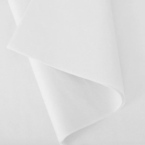 Un Papier De Soie Blanc Avec Le Mot Tissu Dessus