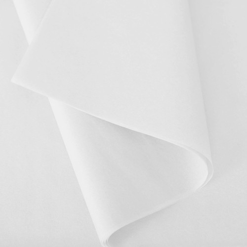 6 feuilles de papier de soie blanc 50 x 70