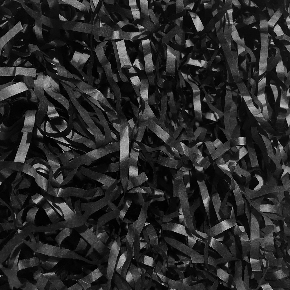 Frisure de calage en papier de soie noir pour vos emballages