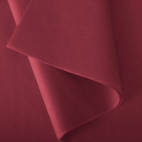 Papier de soie couleur rouge brique